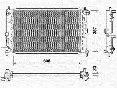 MAGNETI MARELLI 350213755000 -  Радиатор, охлаждение двигателя